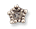 6mm Star Shape Bead Cap, Antique Silver, pack of 6