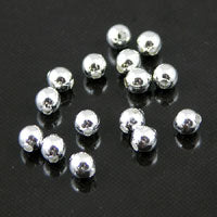 3mm Round Metal Spacer Beads, Silver pkg/144pieces(gross)