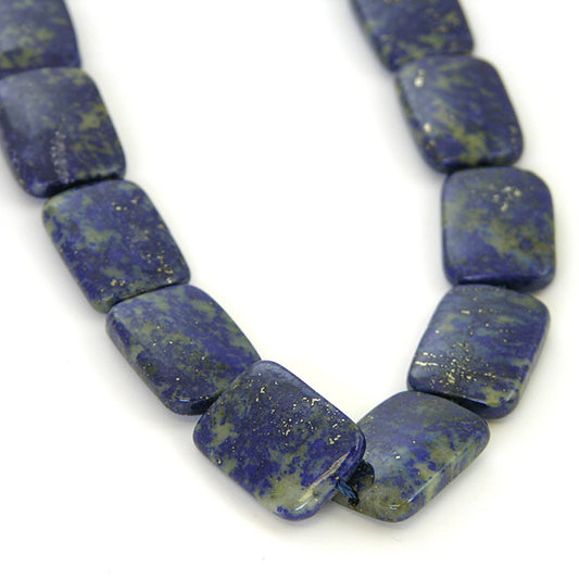 18mm x 13mm Lapis Lazuli Beads, rectangle , 16" strand