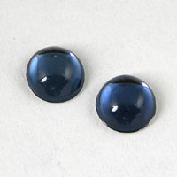 7mm Round Lucite Cabochon, Montana Blue, pk/12