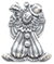 Classic Silver Finish CLOWN CHARM EA