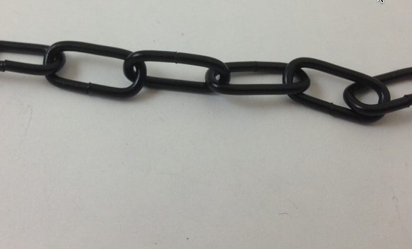 Link Chain Black Finish 10'ft roll