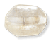 25x19mm Lozenge Glass Bead, Crystal, Sold by Dozen