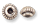 Classic Silver Finish 4mm Beaded Edge Spacer Beads, pk/12