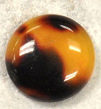 18mm Vintage Lucite Tortoise Round Cabochon pk/4