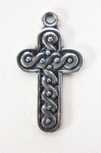 32mm Classic Silver Cross Charm, pack of 6
