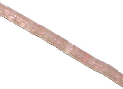 6mm Heishi Rose Quartz Beads, Strand