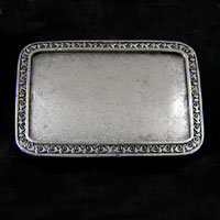 Buckle Antiqued Silver (rectangle), ea