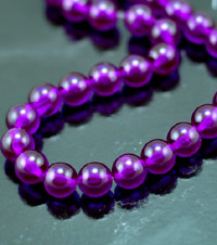 10mm Purple Lucite Beads, pack of 12