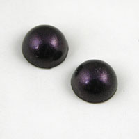 7mm Round Lucite Cabochon, Eggplant Pearl, pk/12