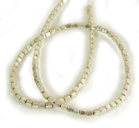 3x4mm Cube Bead, gold, Sold by 16 inch strand