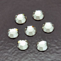 6mm Black Diamond Flatback, Preciosa Crystal pk/12