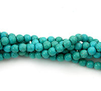 6mm Italian Turquoise Beads, Italian Lucite, pack of 12