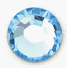 6mm Round Faceted Austrian Crystal, Light Sapphire (Aqua), SS28 #2000, pack of 12