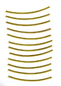 Gold Finish 1 1/2in Curved Tube Spacer, pk/12