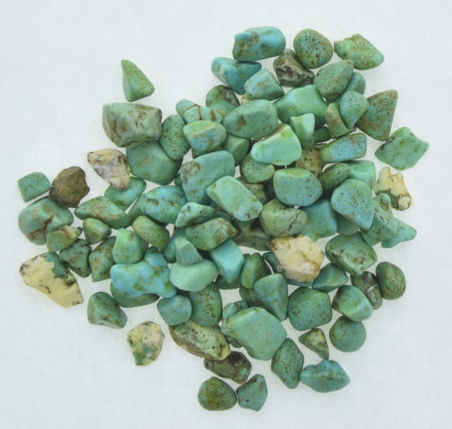Turquoise Chips with no Holes, OZ