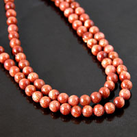 4mm Round Goldstone Beads, 16 inch strand