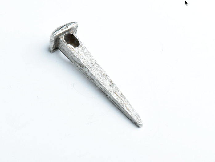 Pewter Nail w/Hole,1-7/8in EA