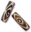 24x7mm Tube Bone Beads, Sold by Dz