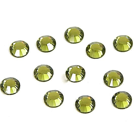 4mm Crystal Olive Flat Back, Swarovski Crystal, pk/12