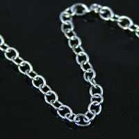 2mm Soldered Cable Chain, Antiqued Silver,- sold/ft