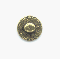 14mm Antique Gold Finish Egyptian Round Embellishment