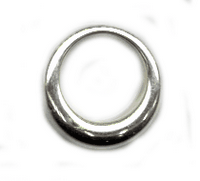 22mm Pereti Inspired Hoop, Silver Finish, pack of 2