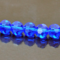 8mm Round Faceted Fire-n-Ice Crystal