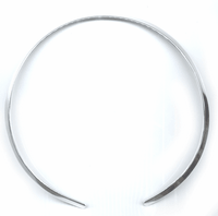 Flat Neck Ring,Silver each