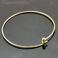 8in Silver Finish Wire Bracelet with Ball/catch, each