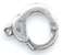 Handcuff Charms, Classic Silver, pack of 6