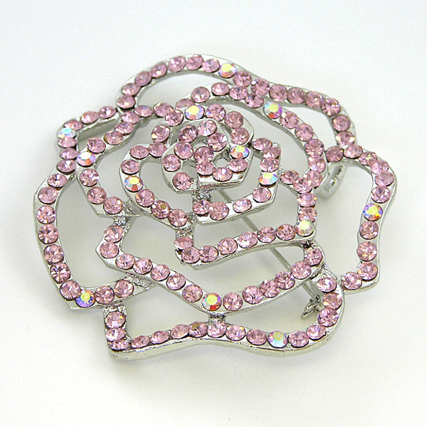 35mm Small Rose Pin, Light Rose/Light Rose AB EA