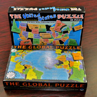 Combo Pack -The Global Puzzle and The United States Puzzle