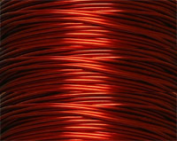 Artistic Craft Wire, Fiesta Wire™, non-tarnish Red color plated copper wire, 26 gauge. Sold per 30 yard spool