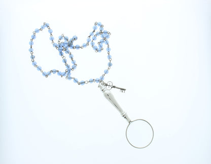 112mm x 41mm The Sky Key Magnifier Necklace, made in USA, each