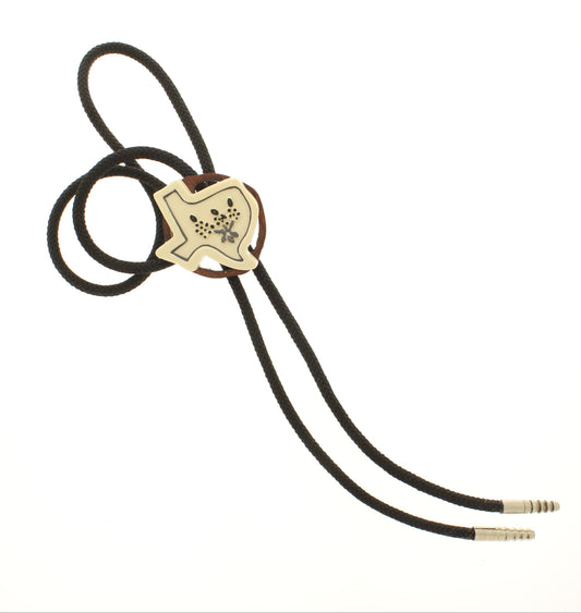 46mm x 47mm Texas Wildflower Bolo Tie, made in USA, each