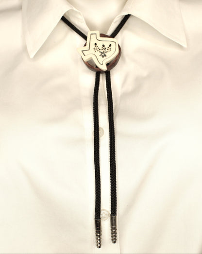 46mm x 47mm Texas Wildflower Bolo Tie, made in USA, each