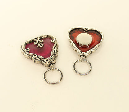 48mm x 45mm Hearts & Harmony Eyeglass Clip, made in USA, each