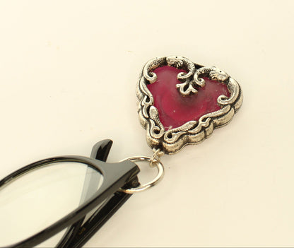48mm x 45mm Hearts & Harmony Eyeglass Clip, made in USA, each