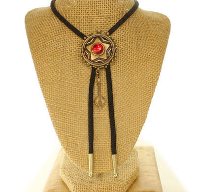 40mm Frontier Star Bolo Tie, made in USA, each