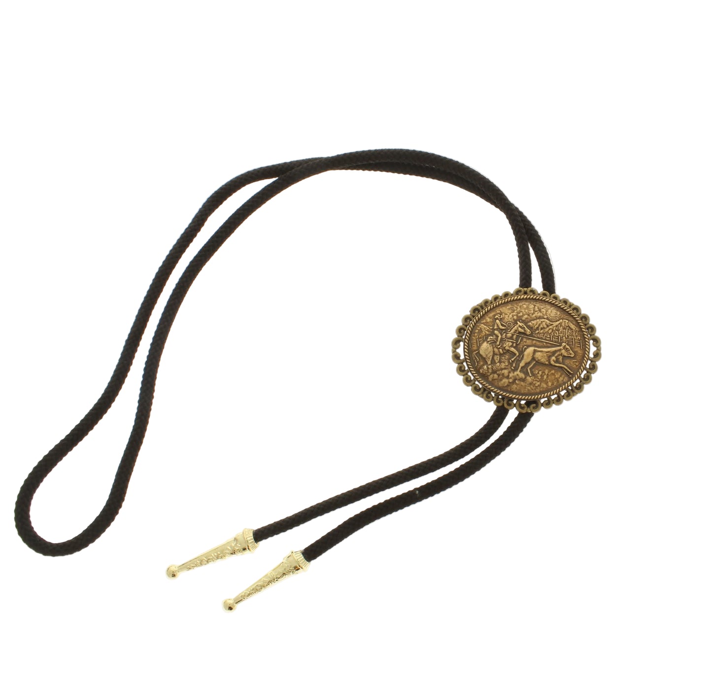 50mm x 59mm Silver or Gold Saddle Bolo, made in USA, each