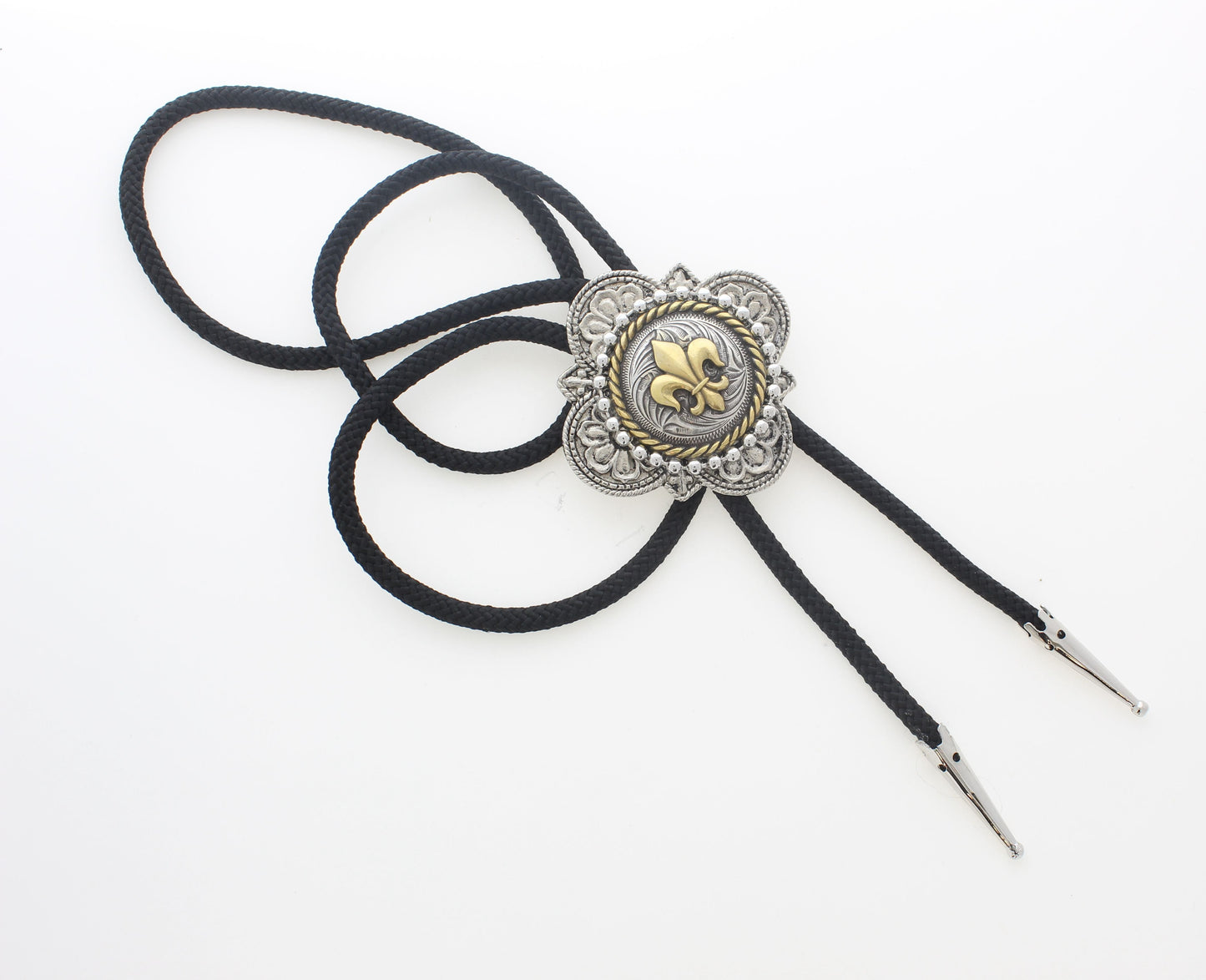 56mm Gilded Crest Bolo Tie, 36' cord, made in USA, each