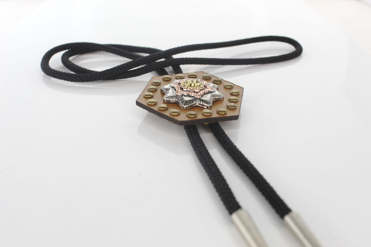 49mm x 56mm Canyonflower Bolo Tie, made in USA, each