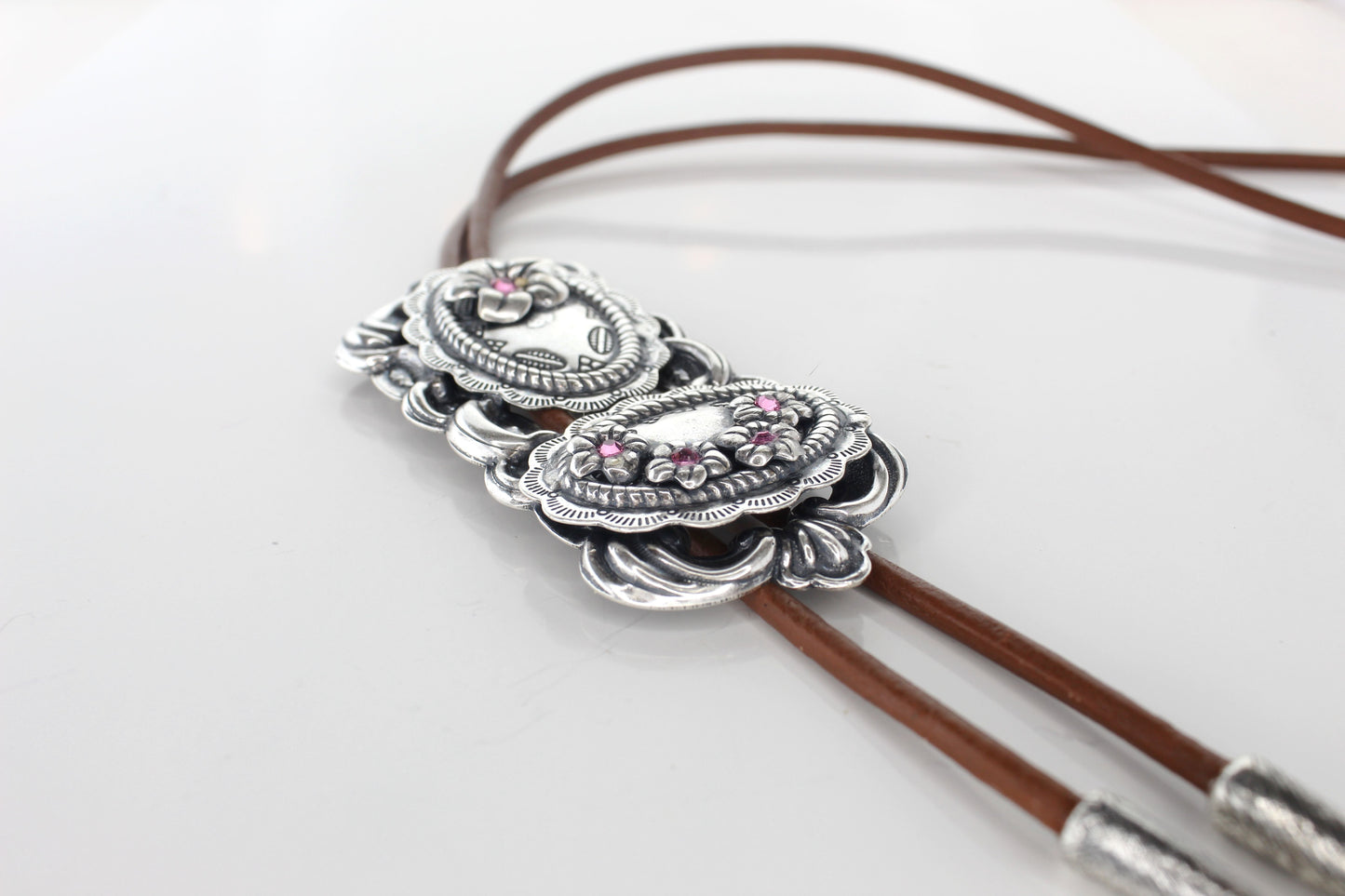 97mm x 43mm Wildflower Grace Bolo Tie, made in USA, each