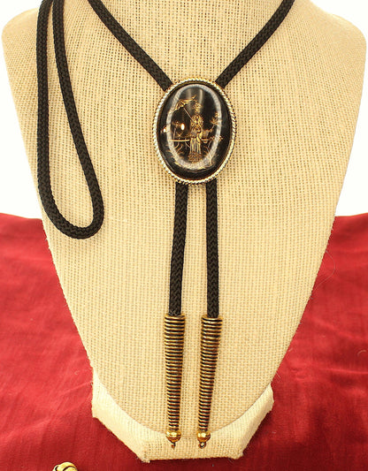 45mm x 35mm Imperial Cameo Bolo Tie, made in USA, each