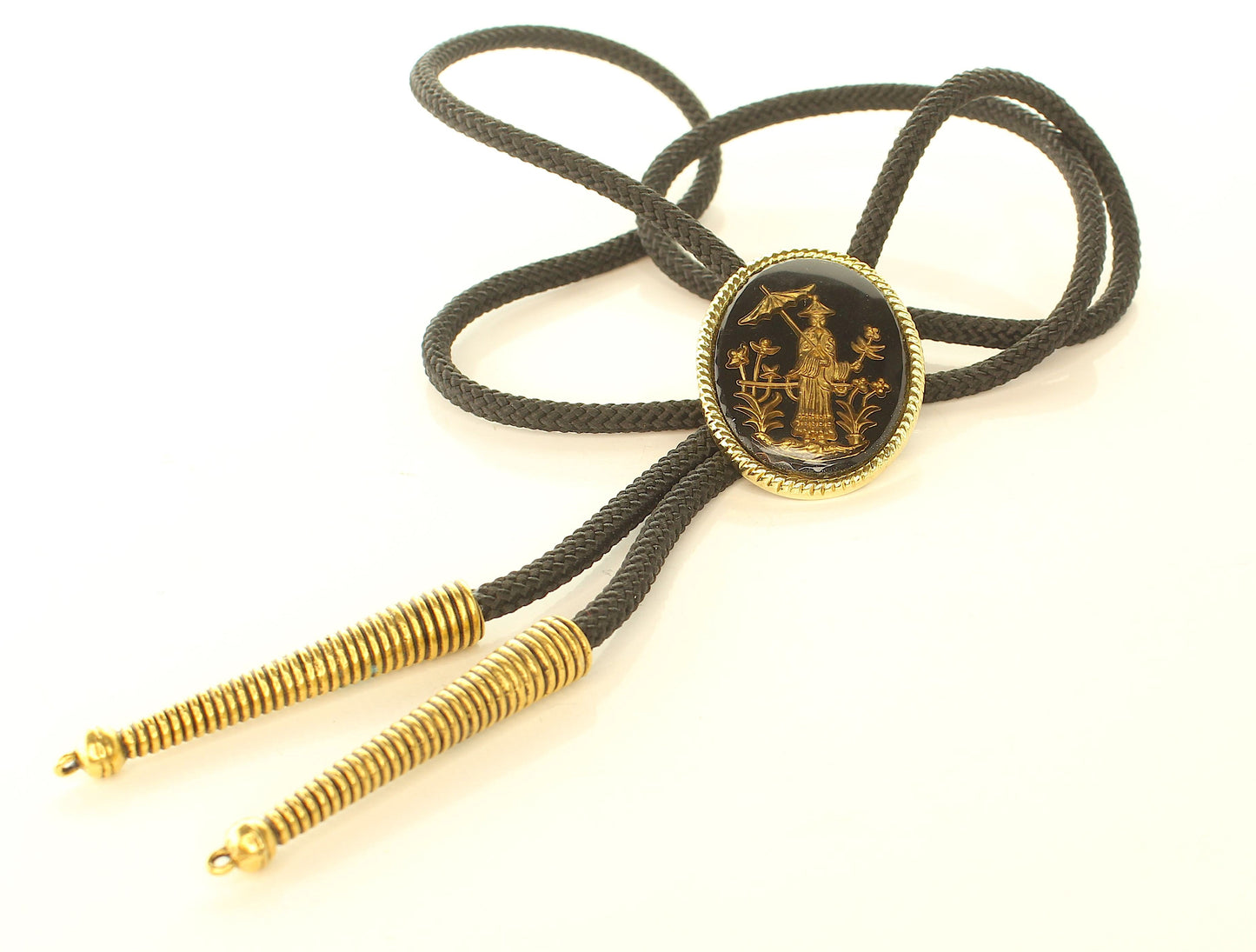 45mm x 35mm Imperial Cameo Bolo Tie, made in USA, each