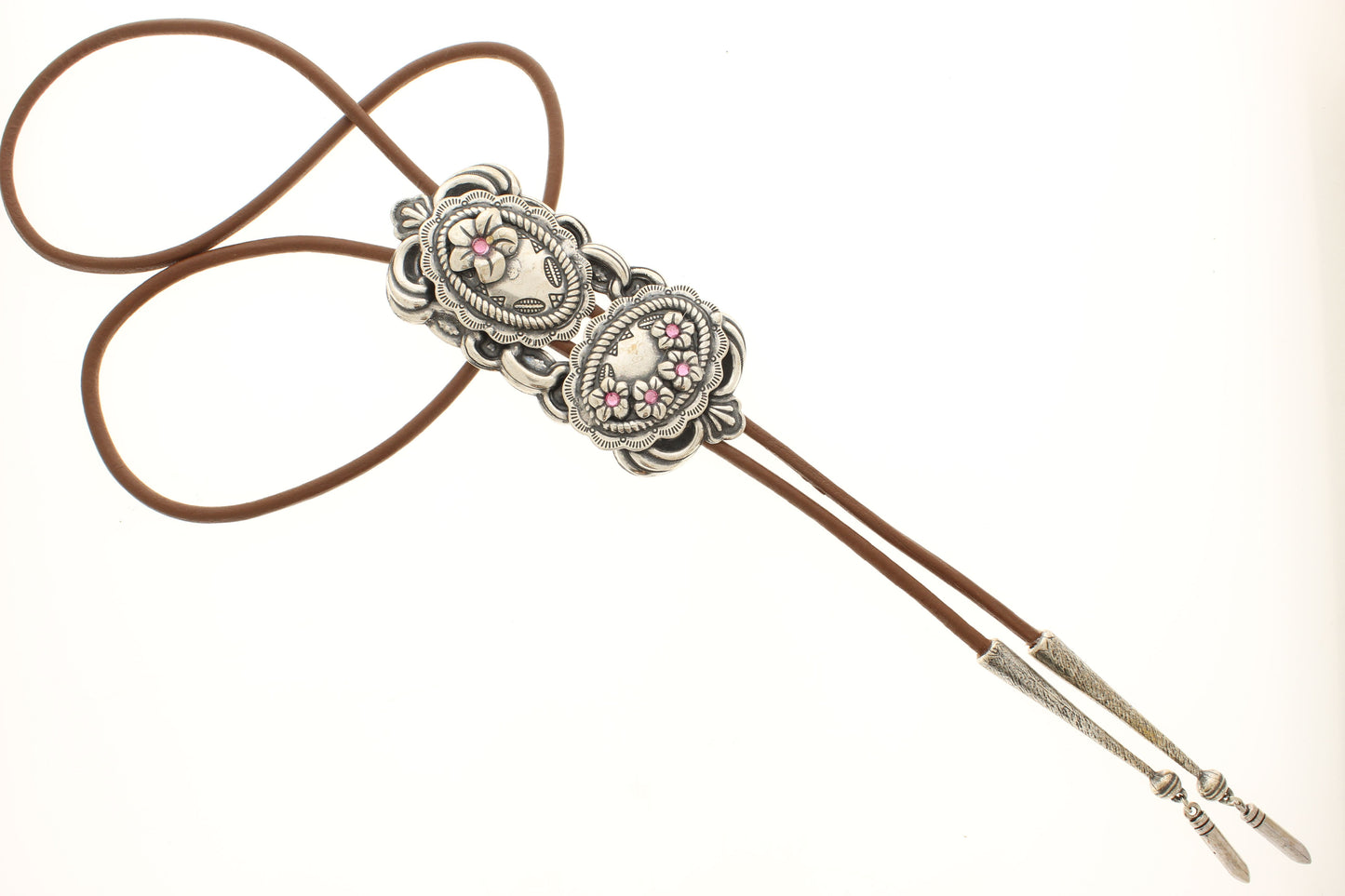 97mm x 43mm Wildflower Grace Bolo Tie, made in USA, each