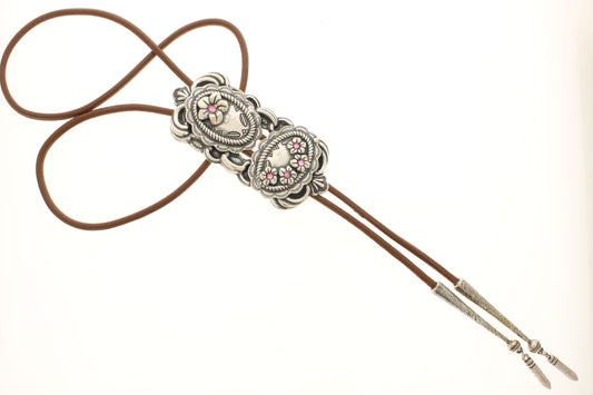 97mm x 43mm Wildflower Grace Bolo Tie, made in USA, each