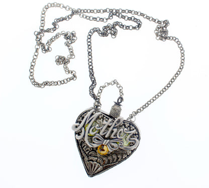 66mm x 52mm Timeless Devotion: Mother’s Heart Necklace, made in USA, each