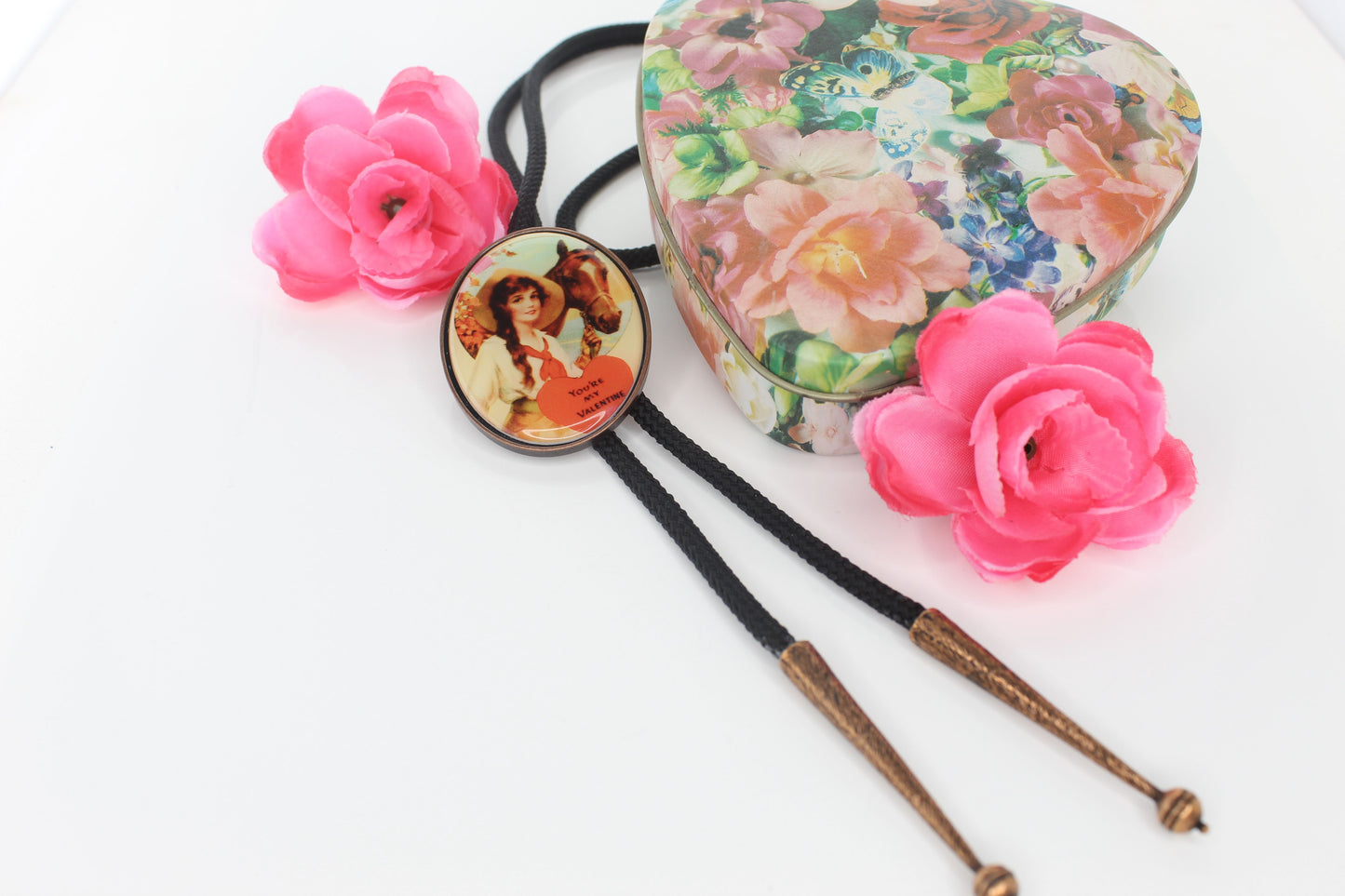 Valentine Rider Bolo Tie, made in USA, each